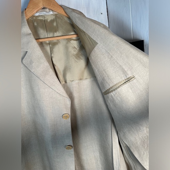 Ermenegildo Zegna Custom 100% Linen Jacket Unlined, 48-extra T, DRYCLEANED, MINT - Picture 5 of 7